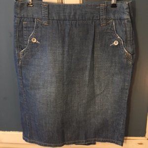 Denim Pencil Skirt